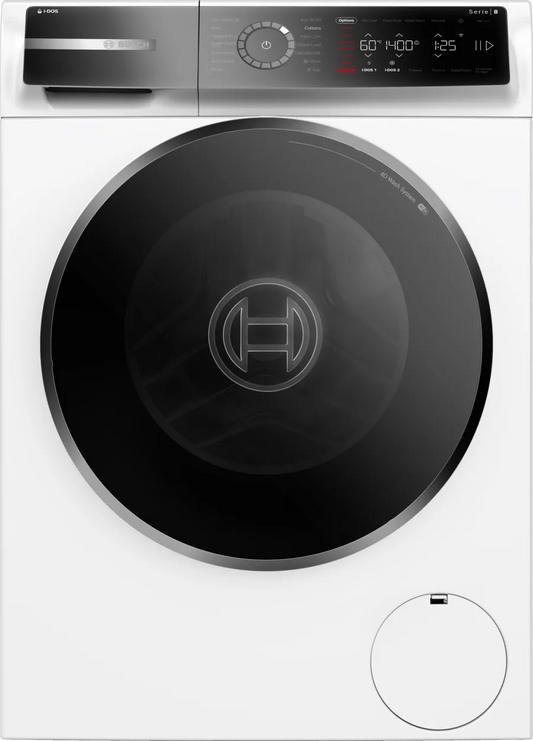 Bosch WGB256A2GB Series 8 Washing Machine, 10kg, 1400 Spin, White, A Rated