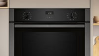 Neff B3ACE4AG3B N50 Built-In Electric Single Oven, Graphite, A+ Rated Slide and Hide