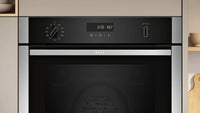 Neff B6ACH7AN7B N50 Built-In Electric Single Oven with Pyrolytic Cleaning, Stainless Steel, A+ Rated