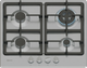 Neff T26GKH8N0 N50 4 Burner Gas Hob, Stainless Steel
