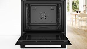 HQA534BB3B, Built-in oven with added steam function