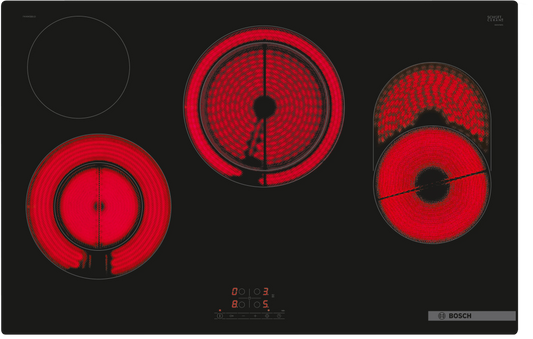 Bosch PKH811BB1D Series 4 80cm Ceramic Hob, Black