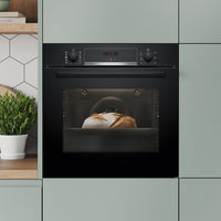 HQA534BB3B, Built-in oven with added steam function