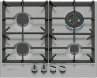 Neff T26CIH8N0 N70 4 Burner Gas Hob, Stainless Steel