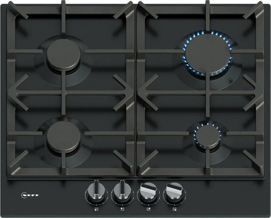 Neff T26CIP8S0 N70 4 Burner Gas Hob, Black