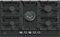 Neff T27CIQ8S0 N70 5 Burner Gas Hob, Black