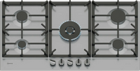 Neff T29CIR8N0 N70 5 Burner Gas Hob, Stainless Steel
