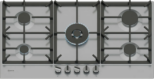 Neff T29CIR8N0 N70 5 Burner Gas Hob, Stainless Steel
