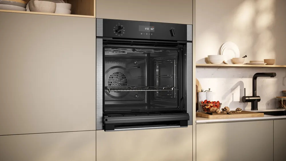 Neff B6ACH7AN7B N50 Built-In Electric Single Oven with Pyrolytic Cleaning, Stainless Steel, A+ Rated