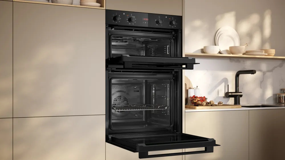 Neff U1DCC0AK3B N30 Built-In Electric Double Oven, Black, A Rated