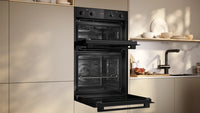 Neff U1DCC0AK3B N30 Built-In Electric Double Oven, Black, A Rated