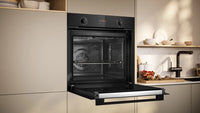 Neff B2DCG7AK3B N30 Built-In Electric Single Oven with Pyrolytic Cleaning, Black, A+ Rated