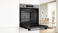 Bosch HQA534BS3B Series 4 Built-In Electric Single Oven, Stainless Steel, A+ Rated