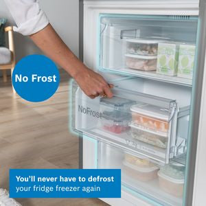 KGN392LDFG, Free-standing fridge-freezer with freezer at bottom