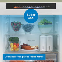 KGN392LDFG, Free-standing fridge-freezer with freezer at bottom