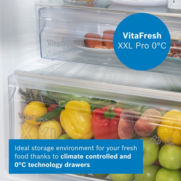 KGN392WDFG, Free-standing fridge-freezer with freezer at bottom