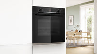 HQA534BB3B, Built-in oven with added steam function