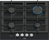 Bosch PCP6A6I90 Series 6 4 Burner Gas Hob, Black