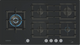 Siemens ER9A6SH40 iQ700 92cm 5 Burner Gas Hob, Black