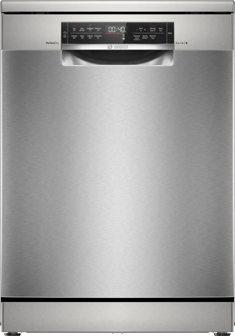 Bosch SMS6TCI02G Series 6 Dishwasher, 14 Place Settings, Stainless Steel, A Rated