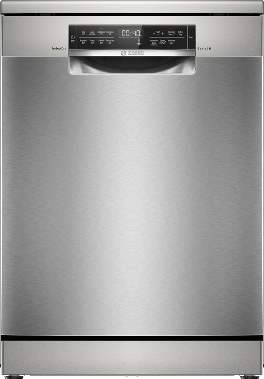 Bosch SMS6TCI02G Series 6 Dishwasher, 14 Place Settings, Stainless Steel, A Rated