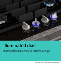 Siemens ER9A6SH40 iQ700 92cm 5 Burner Gas Hob, Black