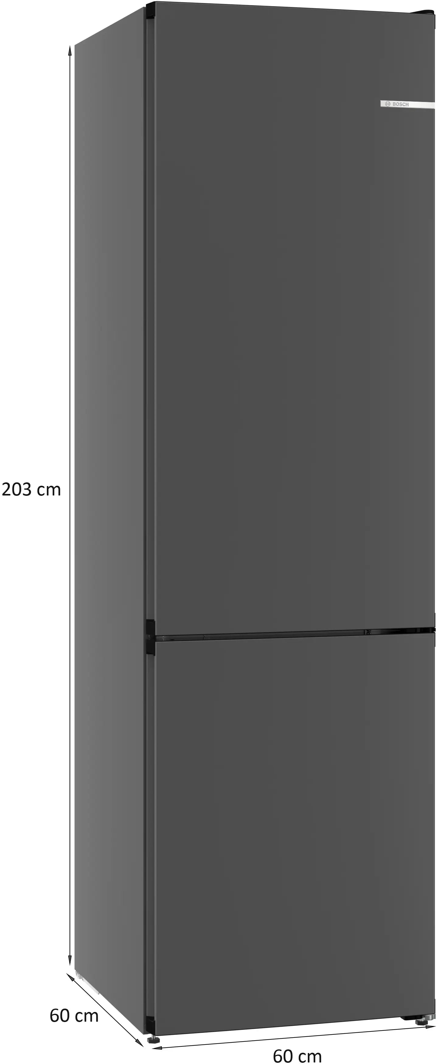 Bosch KGN39OCAFG Series 4 Total No Frost Fridge Freezer, 70/30, Grey, A Rated