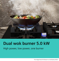 Siemens ER9A6SH40 iQ700 92cm 5 Burner Gas Hob, Black