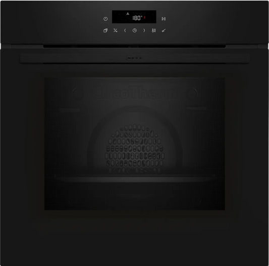 Neff B2CCJ7AK0B N30 Built-In Electric Single Oven with Pyrolytic Cleaning, Black, A+ Rated