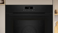 Neff B2CCJ7AK0B N30 Built-In Electric Single Oven with Pyrolytic Cleaning, Black, A+ Rated