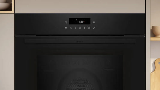 Neff B2CCJ7AK0B N30 Built-In Electric Single Oven with Pyrolytic Cleaning, Black, A+ Rated