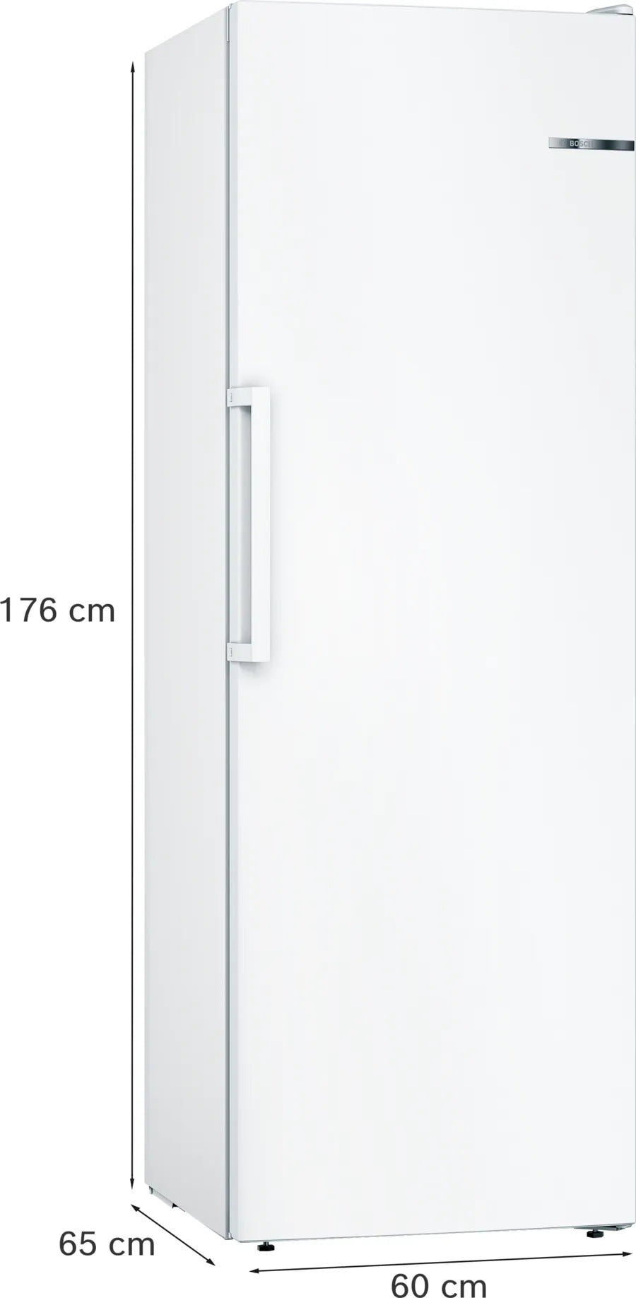 Bosch GSN33VWEPG Series 4 Frost Free Tall Freezer, White, E Rated