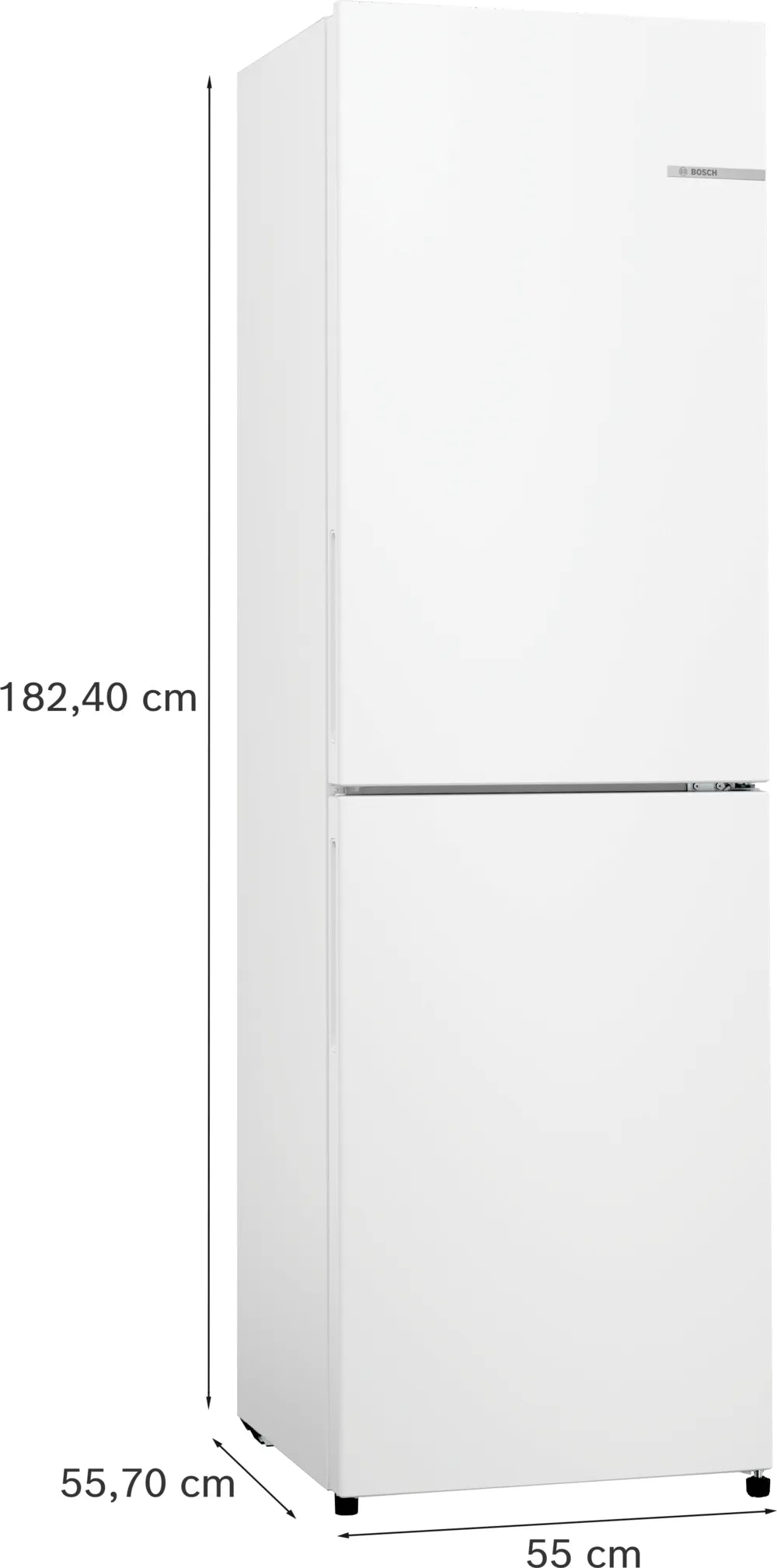 Bosch KGN27NWEAG 55cm 50/50 Frost Free Fridge Freezer - White