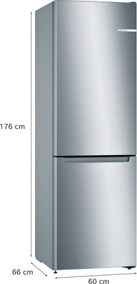 Bosch KGN33NLEBG Series 2 No Frost Fridge Freezer, 70/30, Stainless Steel, E Rated