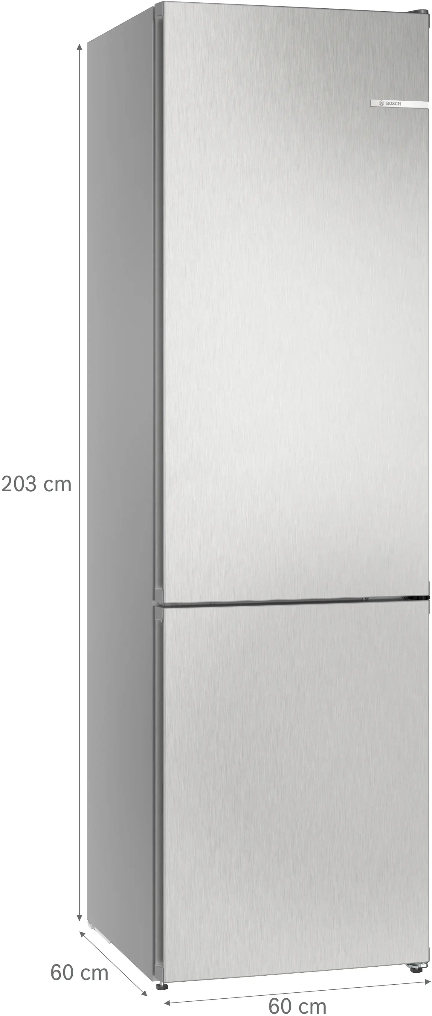 Bosch KGN392LAGG Series 4 Total No Frost Fridge Freezer, 70/30, Stainless Steel, A Rated