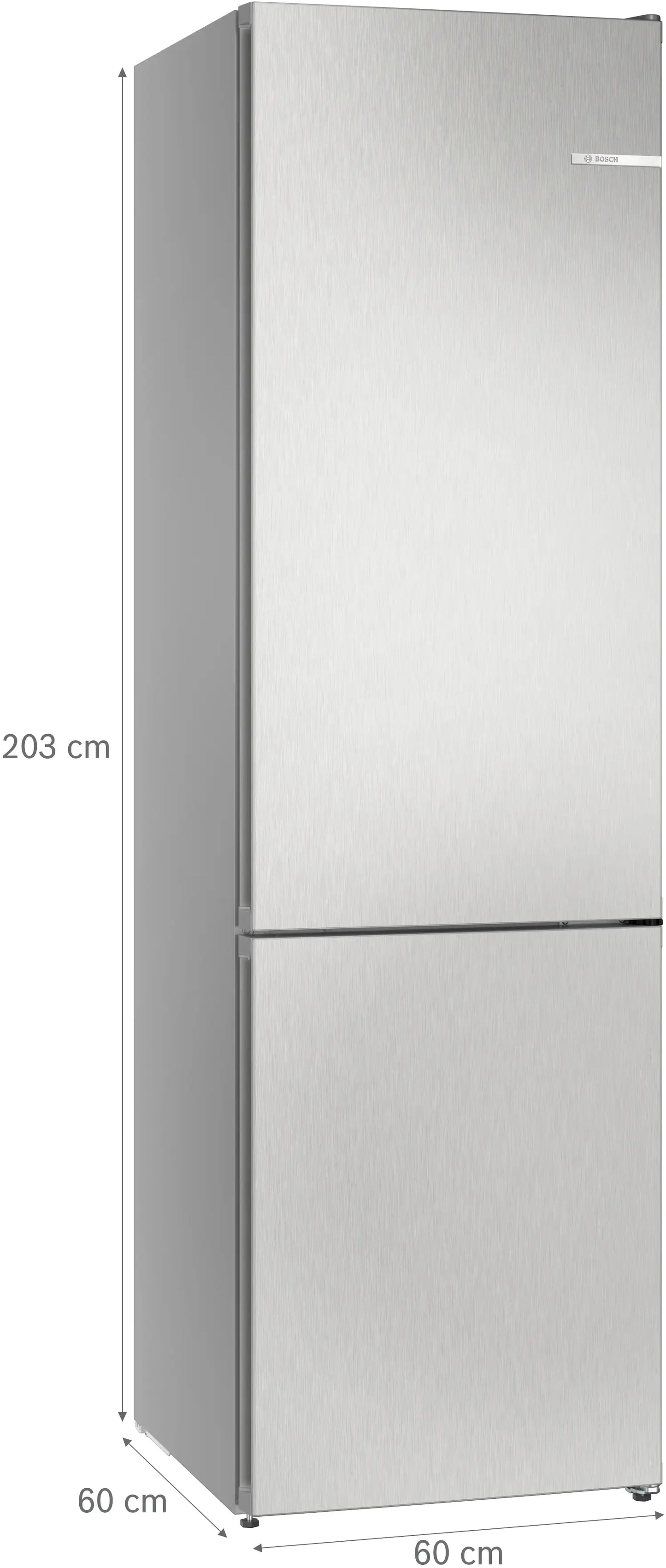 Bosch KGN392LBFG Series 4 No Frost Fridge Freezer, 70/30, Stainless Steel, B Rated