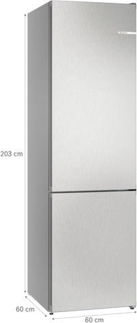 Bosch KGN392LBFG Series 4 No Frost Fridge Freezer, 70/30, Stainless Steel, B Rated