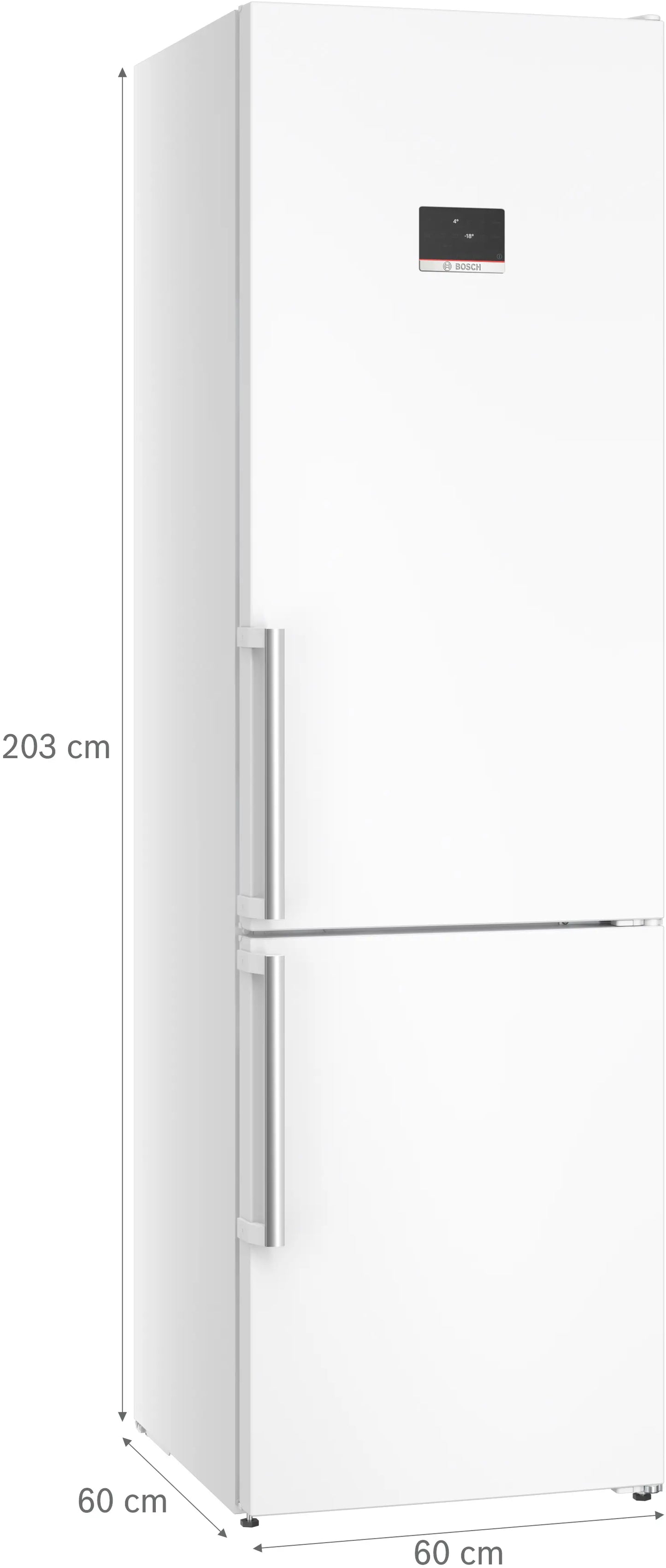 Bosch KGN39AWCTG Series 6 Frost Free Fridge Freezer, 70/30, White, C Rated