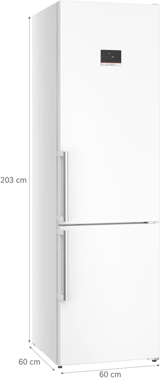 Bosch KGN39AWCTG Series 6 Frost Free Fridge Freezer, 70/30, White, C Rated