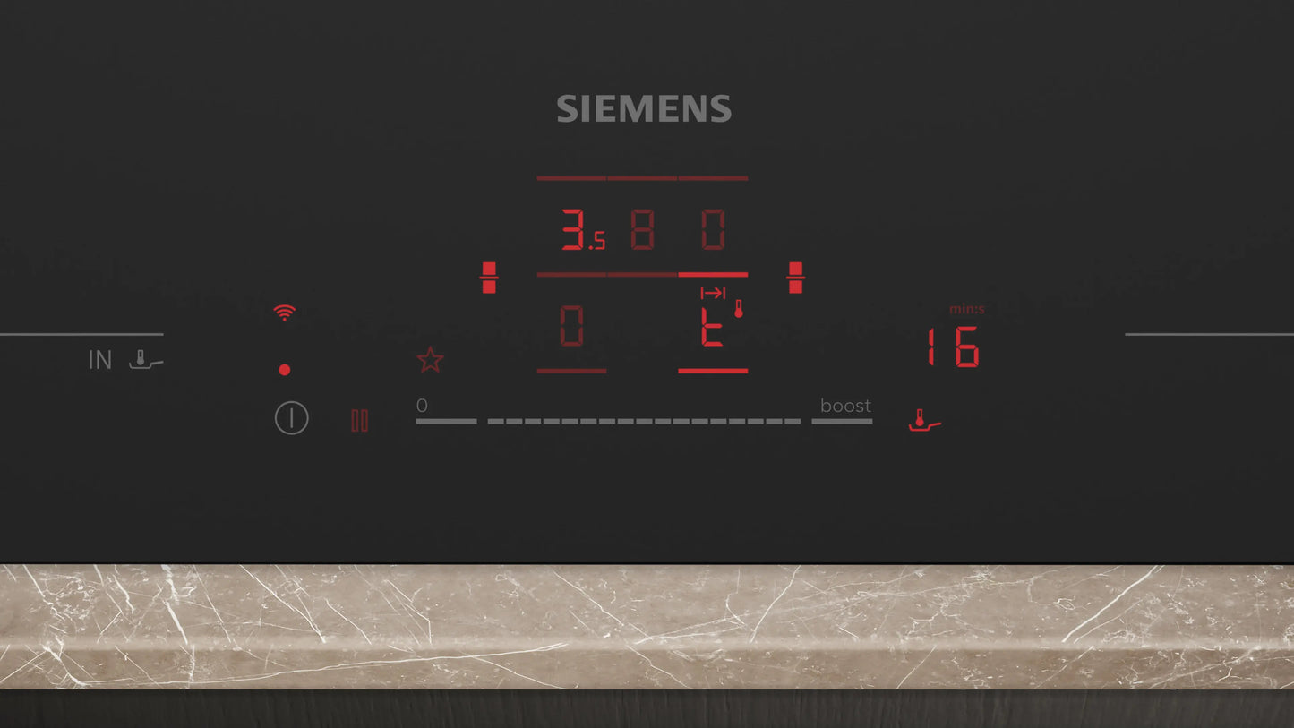 Siemens iQ700 EX81AHL26E 80cm Wide Matt Black Venting Induction Hob