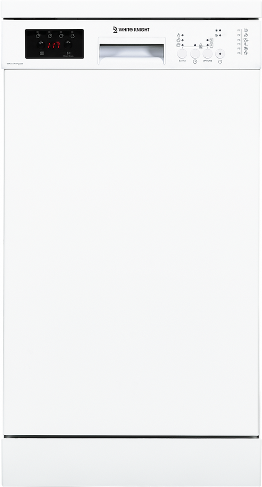 White Knight AT45FSDW Freestanding 45cm Dishwasher - White