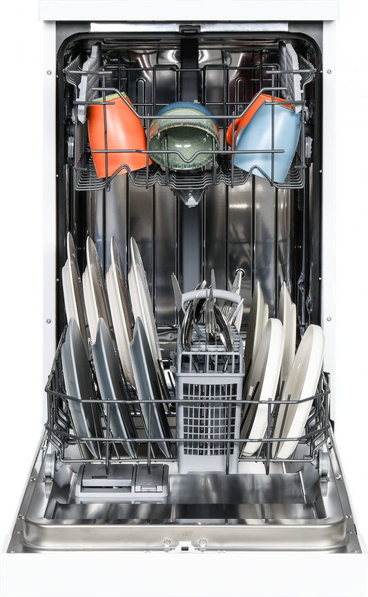 White Knight AT45FSDW Freestanding 45cm Dishwasher - White