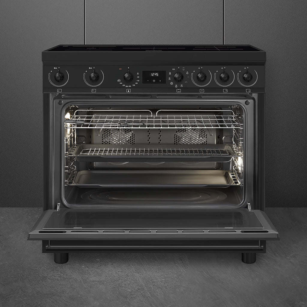 90 cm Cookers Sinfonia Induction, MF, Matt Black