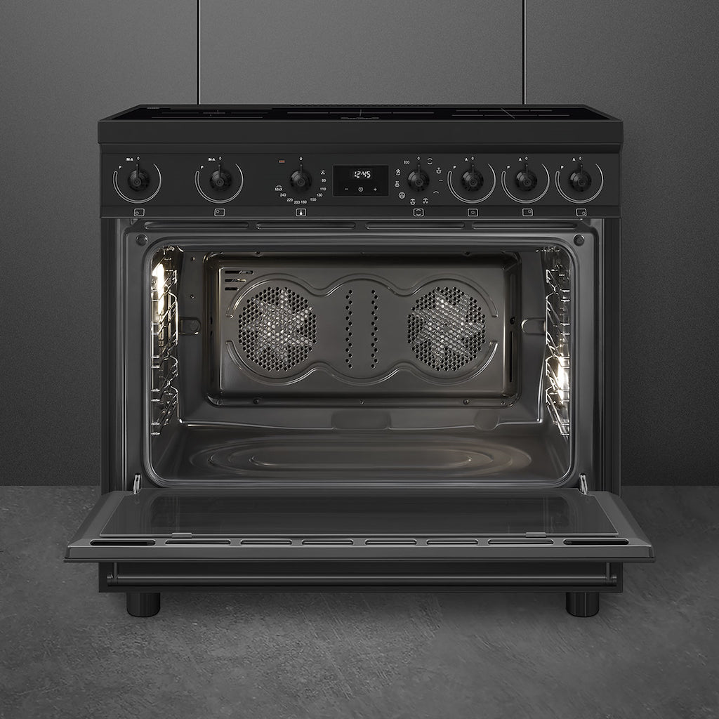 90 cm Cookers Sinfonia Induction, MF, Matt Black