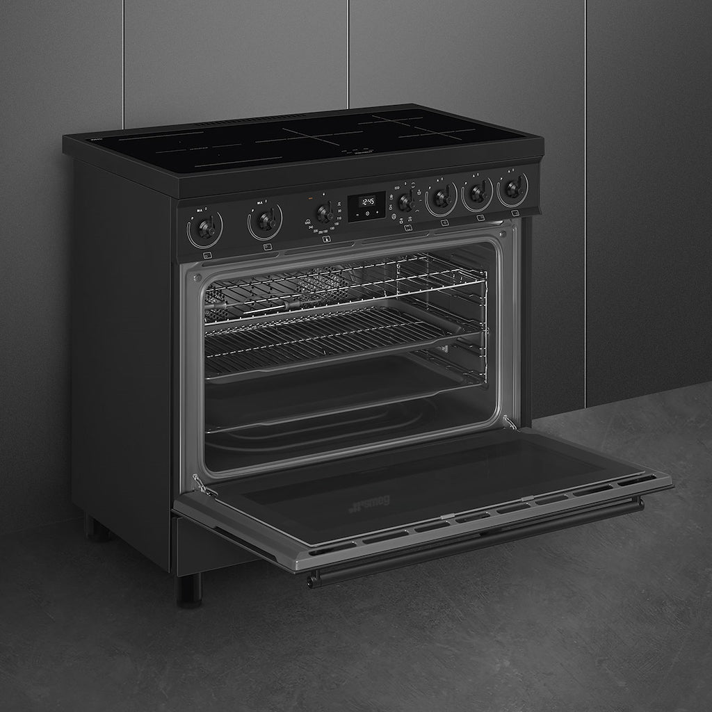 90 cm Cookers Sinfonia Induction, MF, Matt Black