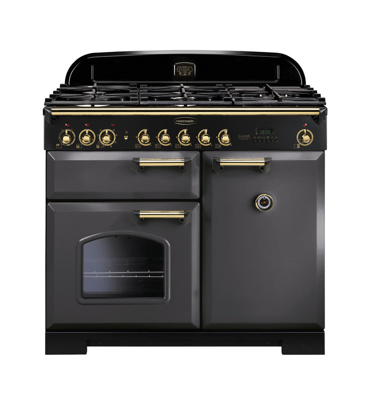 Rangemaster CDL100DFFSL/B 100cm Dual Fuel Range Cooker - Slate