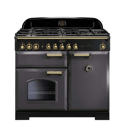 Rangemaster CDL100DFFSL/B 100cm Dual Fuel Range Cooker - Slate