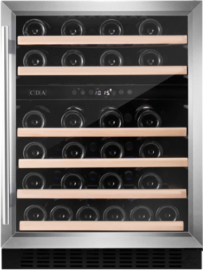 CDA CFWC604SS 60cm Freestanding/Undercounter Dual Zone Wine Cooler