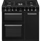 Concerto cooker, 90cm, triple cavity, gas hob, MF oven, black