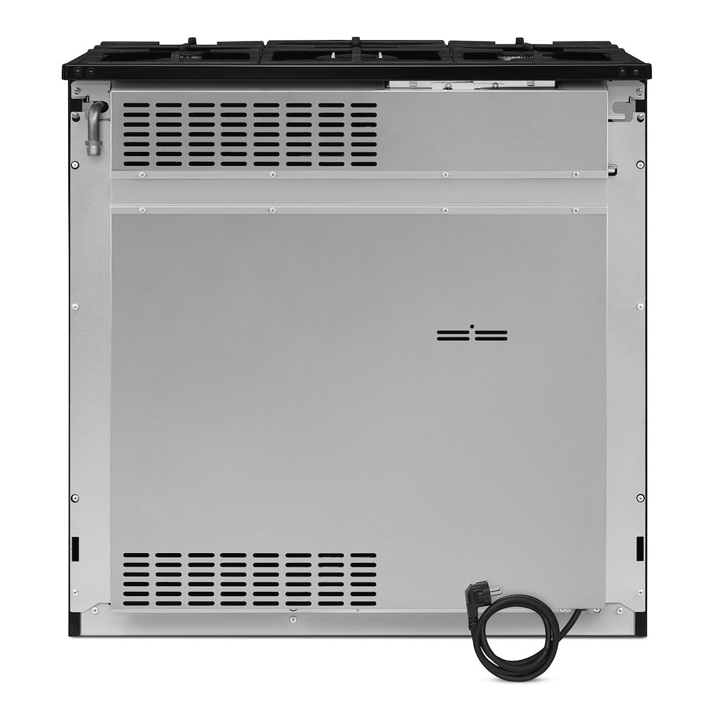 Concerto cooker, 90cm, triple cavity, gas hob, MF oven, black